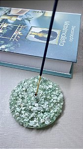 PORTA INCENSO QUARTZO VERDE