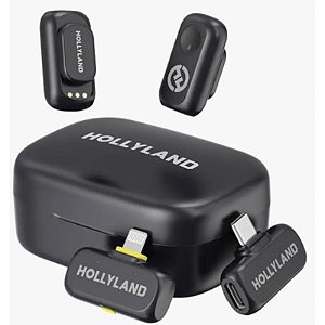 MICROFONE HOLLYLAND LAPELA WIRELESS LARK A1 USB-C/LIGHTNING