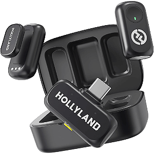 MICROFONE HOLLYLAND LAPELA WIRELESS LARK A1 USB-C