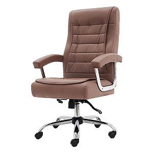 CADEIRA DE ESCRITORIO BIG COM MOLAS MARROM CLARA