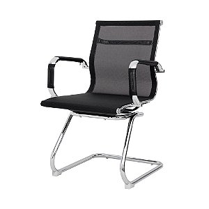 CADEIRA DE ESCRITORIO MESH FIXA VISITANTE PRETA