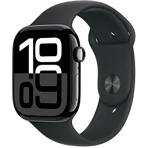Apple Watch S10 (GPS) Caixa Alumínio Black 46MM Pulseira M/L Sport Black MWWQ3LW
