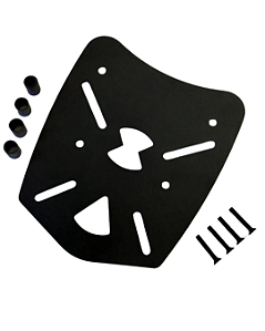 Bagageiro Chapa Falcon NXR 160 XRE 190-300 Sahara 300 Bros 150-160 Preto