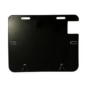 Suporte Placa Mercosul Moto Universal Aço Preto (Sem aba)