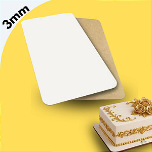 Cakeboard Retangular Branco 30x40cm