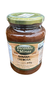 Banana Cremosa - Marca Encantos de MInas - 650 gramas