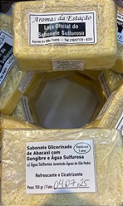 Sabonete Glicerinado de Abacaxi com Gengibre e Agua Sulfurosa