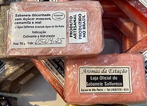 Sabonete Glicerinado com açucar mascavo, camomila e mél