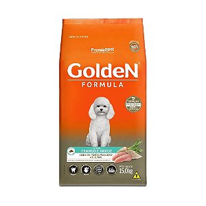 Ração Golden Fórmula Cão Adulto Pequeno Frango Arroz 15kg