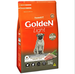 Ração Golden Fórm. Light Cão Adulto Pequeno Frango Arroz 3kg