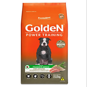 Ração Golden Power Training Cães Adultos Frango Arroz 15kg