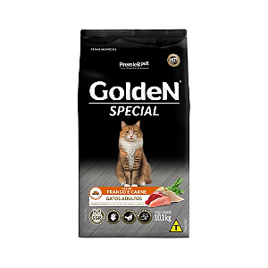 Ração Golden Special Gato Adulto Frango e Carne 10,1kg