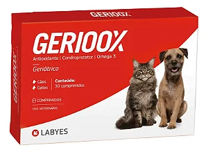 Condroprotetor Gerioox - 30 comprimidos - Labyes Para Cães e Gatos