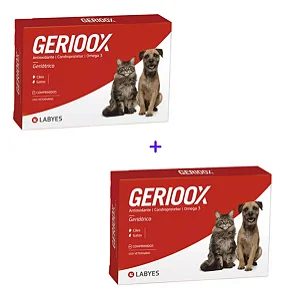 Kit 2 Condroprotetor Gerioox 60 comprimidos Cães e Gatos