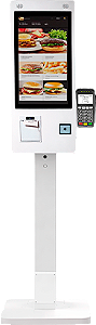 Totem auto atendimento 21.5 polegadas com impressora e leitor - Megaview