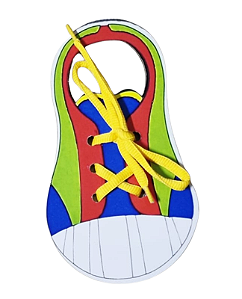 BRINQUEDO PEDAGÓGICO ALINHAVO TÊNIS