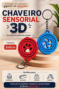 CHAVEIRO SENSORIAL 3D