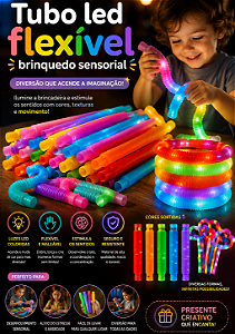 TUBO LED FLEXÍVEL C/6 UNID