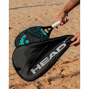 Raquete de Beach Tennis Head Icon Carbono Extreme Ciano com Capa