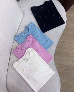 T-shirt Plus Size Bordada