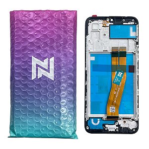Frontal Tela Samsung A03 PLS TFT LCD NN C- Aro