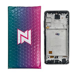 Frontal Tela Samsung A72 Oled NN C- Aro