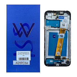 Frontal Tela Samsung A01 PLS TFT Wefix C- Aro