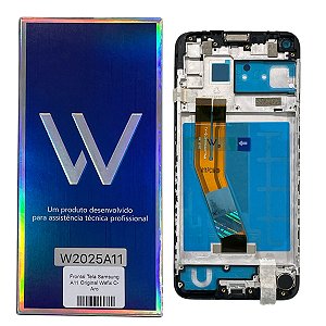 Frontal Tela Samsung A11 PLS LCD Wefix C- Aro