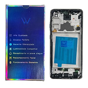 Frontal Tela Samsung A72 Oled Wefix C- Aro