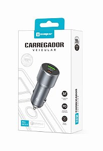 Carregador Veicular USB + PD 38W Sumexr SX-C19-38W Anatel