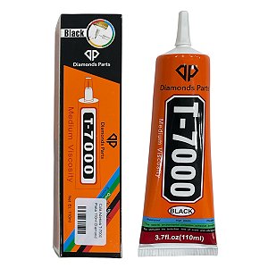 Cola Adesiva T-7000 Preta 110ml Diamond