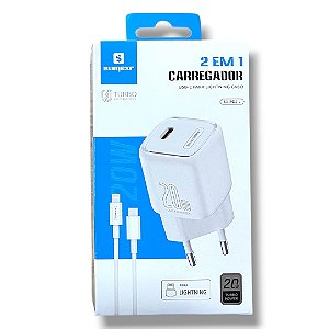 Carregador USB-C P/ Lightning 20W SX-PD2-L Sumexr Anatel