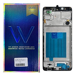 Frontal Tela Samsung M62 Amoled Wefix C- Aro