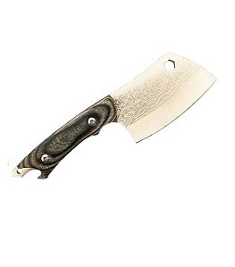 Cutelo Artesanal Premium Aço Inox Cabo de Madeira com Abridor de Garrafas com Bainha