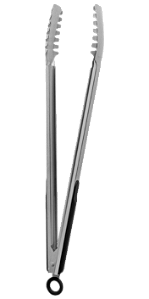 Pegador Churrasco Black Inox Emborrachado 14"