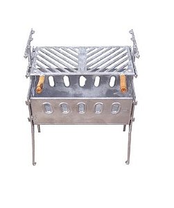 Churrasqueira Desmontável em Alumínio Fundido Pequena 40cm