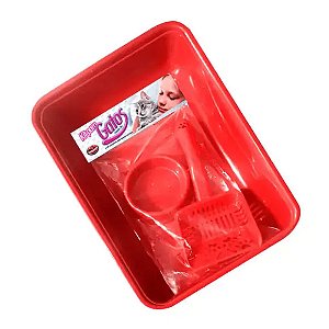 Kit para Gatos Furação Pet Vermelho Único