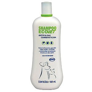 Shampoo Ecovet Antipulgas e Carrapaticida 500ml