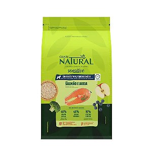 Guabi Natural Cães Adultos Sensitive Raças Mini, Pequeno e Médio Salmão e Aveia 10,1 kg