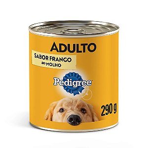 Ração Úmida Pedigree para Cães Adultos Lata Frango ao Molho 290 g