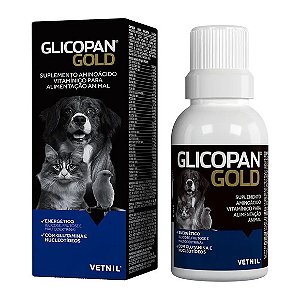 Glicopan Gold Suplemento de Vitaminas para Pets Vetnil 250 ml