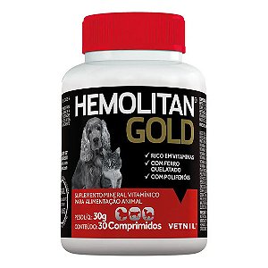 Suplemento Hemolitan Gold 30 comprimidos 30 g