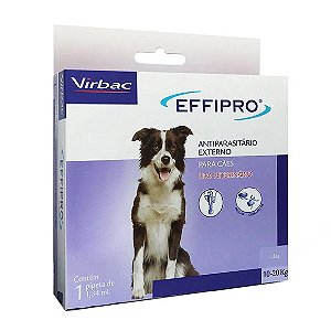 Antipulgas e Carrapatos Effipro Cães 10 a 20kg 1,34 ml