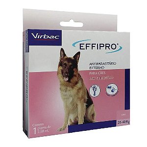 Antipulgas e Carrapatos Effipro Cães 20 a 40kg 2,68 ml