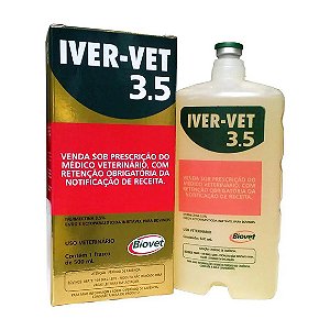 Iver-Vet 3,5% Injetável 500 ml Biovet Único