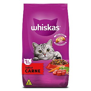 Ração Whiskas Gatos Adultos Carne 1 kg