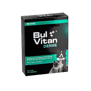 Suplemento para Cães e Gatos Bulvitan Derme Coveli 30 tabletes