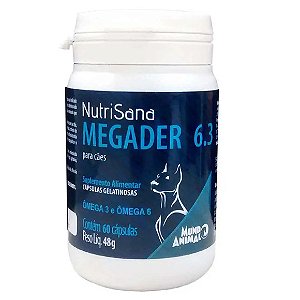 Megader 6.3 Para Cães Mundo Animal 60 cápsulas