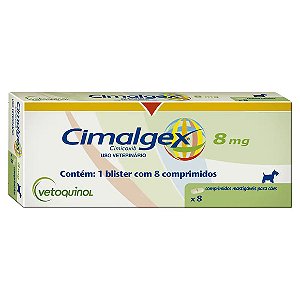 Cimalgex 8mg Anti-inflamatório para Cachorro Vetoquinol 8 comprimidos
