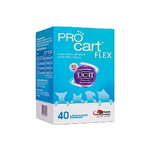 Suplemento Alimentar Pro Cart Flex Cães e Gatos Agener 40 Cápsulas